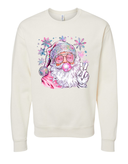 Bubblegum Santa Crewneck
