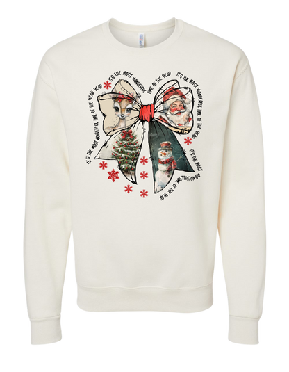 It's the Most Wonderful Time Bow Crewneck