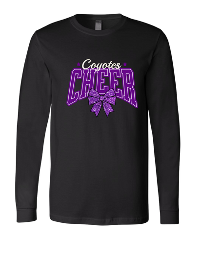 Coyotes Cheer Bow Long Sleeve