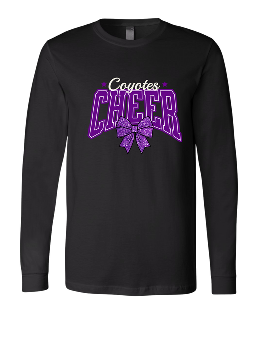 Coyotes Cheer Bow Long Sleeve