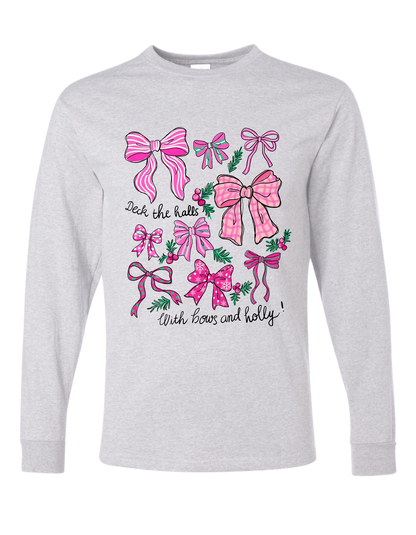 Bows & Holly Long Sleeve