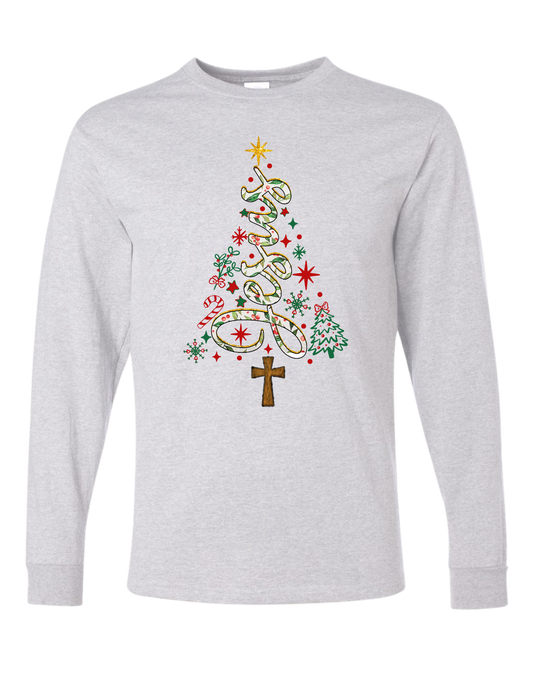 Jesus Christmas Tree Long Sleeve