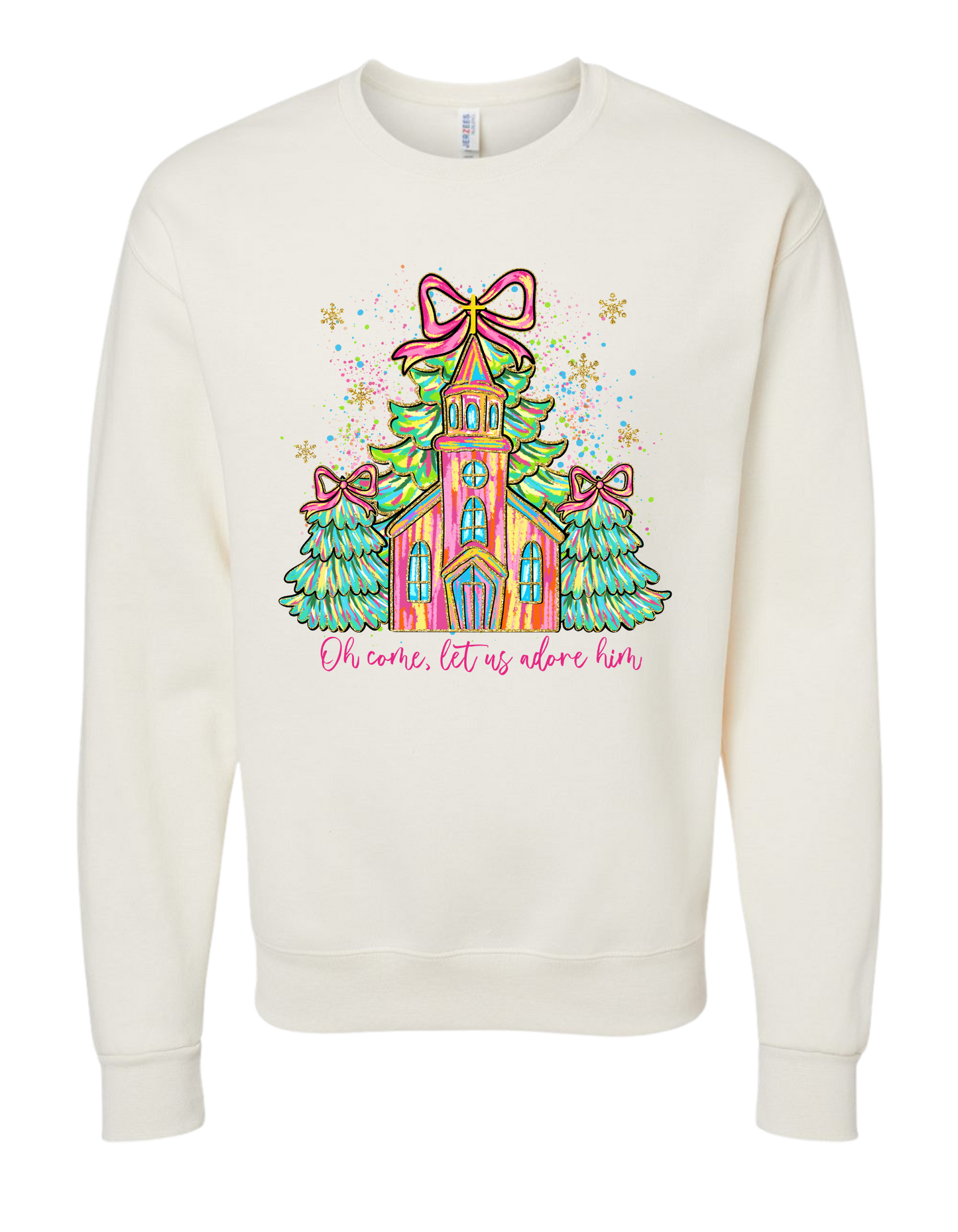 Church Let Us Adore Him Crewneck