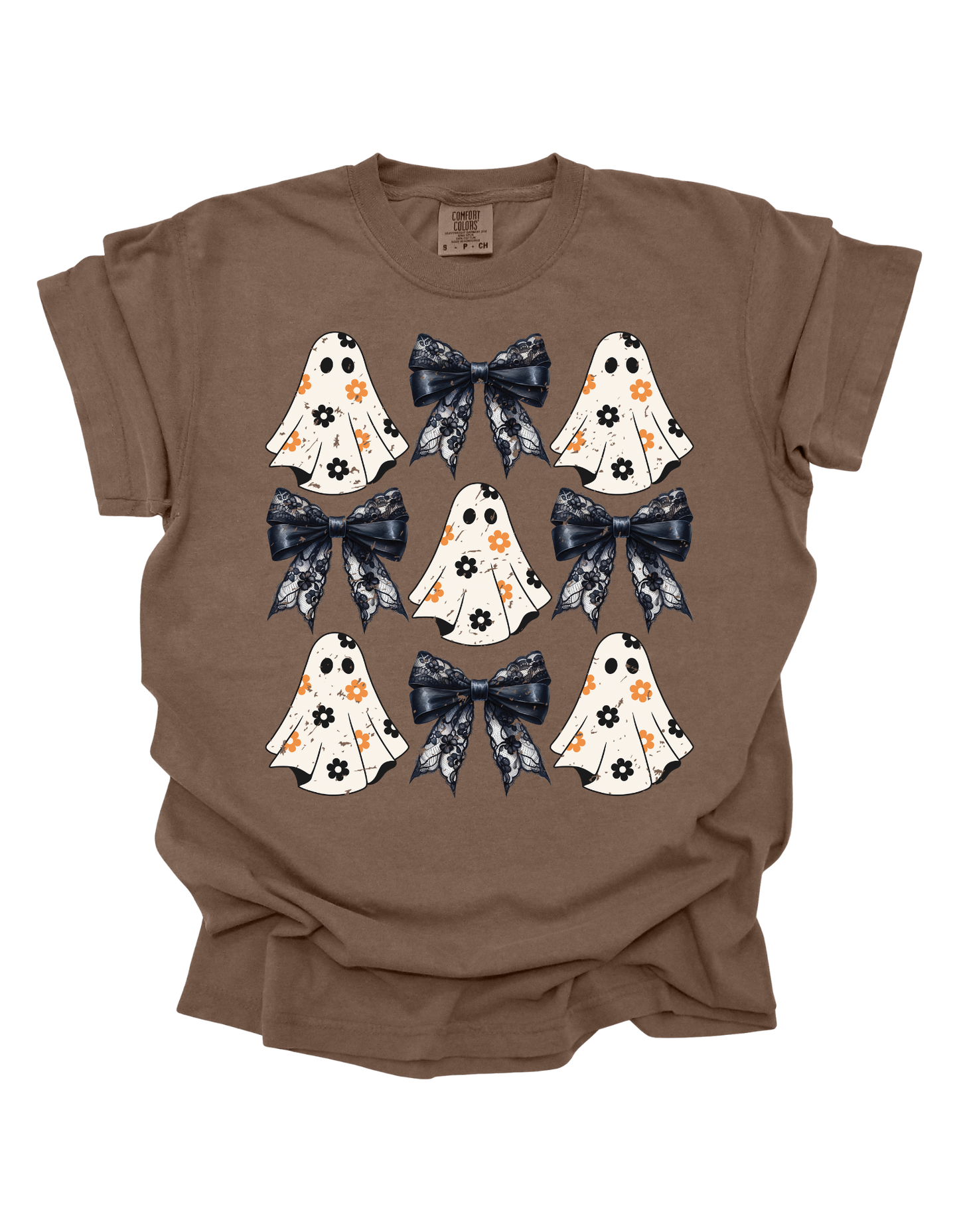 Flowered-Ghost Coquette Comfort Colors T-Shirt