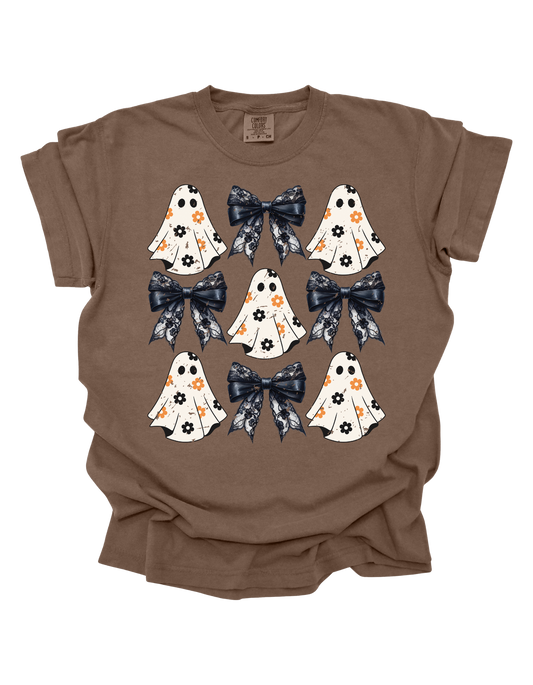 Flowered-Ghost Coquette Comfort Colors T-Shirt