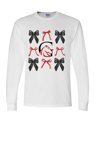 Grace Girls Coquette Bow Long Sleeve