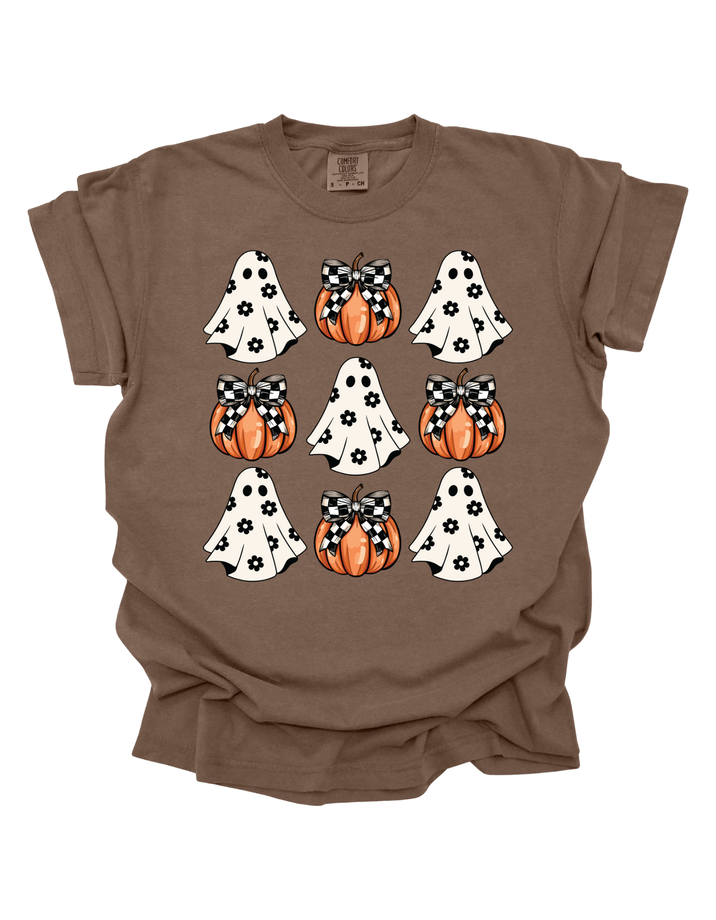 Checkered-Bow Coquette Comfort Colors T-Shirt