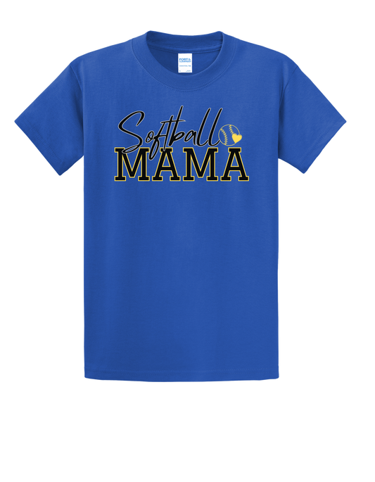 Softball Mama "CUSTOM NAME" T-Shirt - PLEASE READ DESCRIPTION