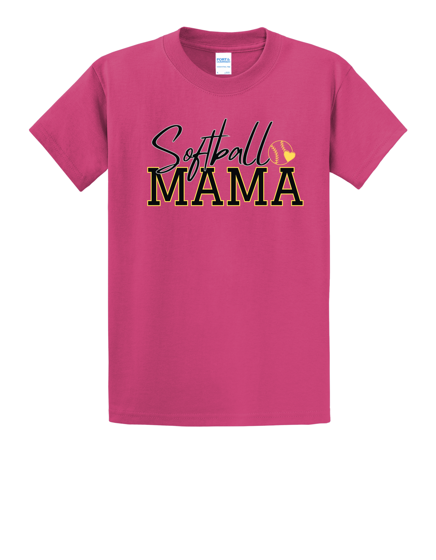 Softball Mama "CUSTOM NAME" T-Shirt - PLEASE READ DESCRIPTION