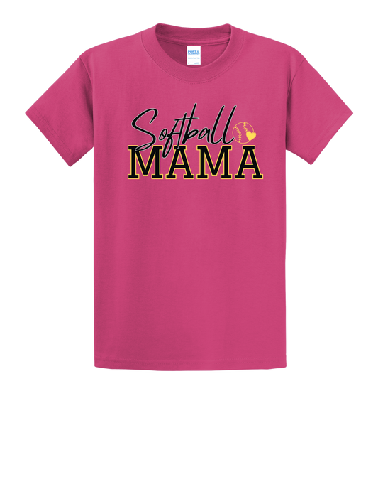 Softball Mama "CUSTOM NAME" T-Shirt - PLEASE READ DESCRIPTION