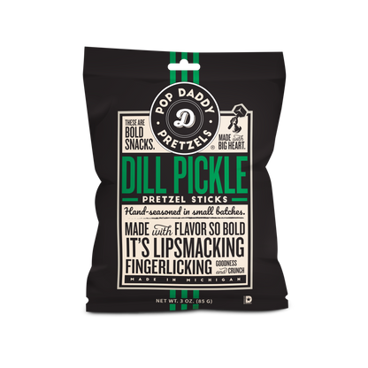 Pop Daddy – Dill Pickle Seasoned Pretzels 3.0oz