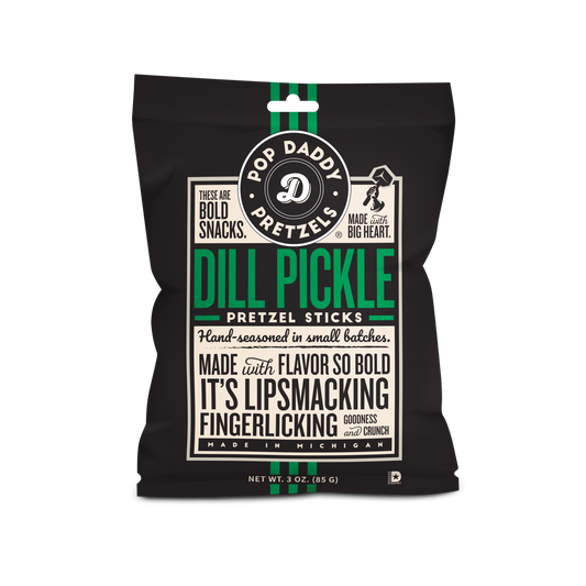 Pop Daddy – Dill Pickle Seasoned Pretzels 3.0oz