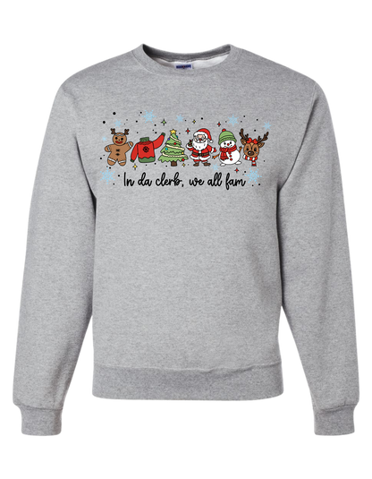 In Da Clerb, We All Fam Crewneck