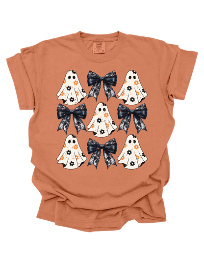 Flowered-Ghost Coquette Comfort Colors T-Shirt