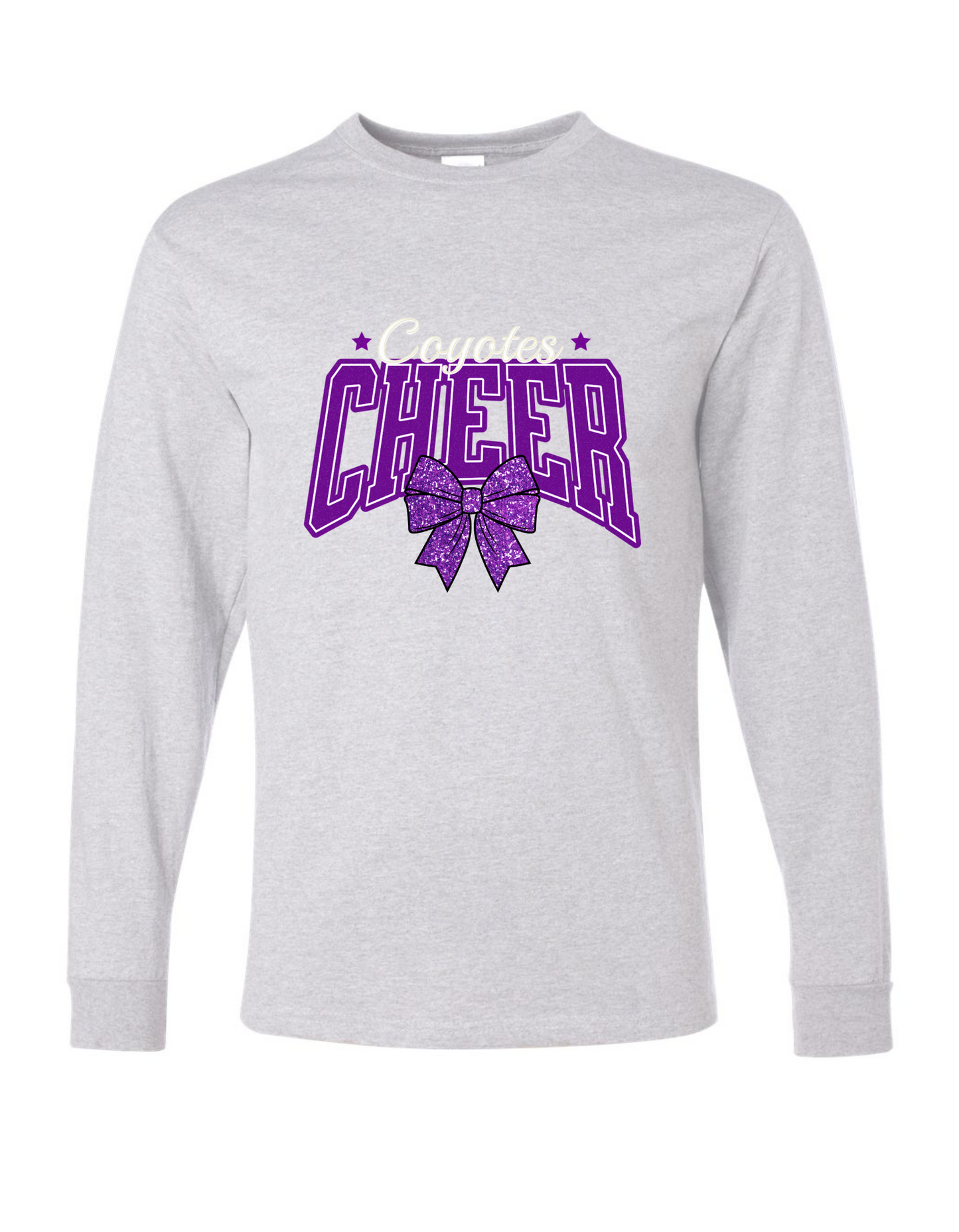 Coyotes Cheer Bow Long Sleeve
