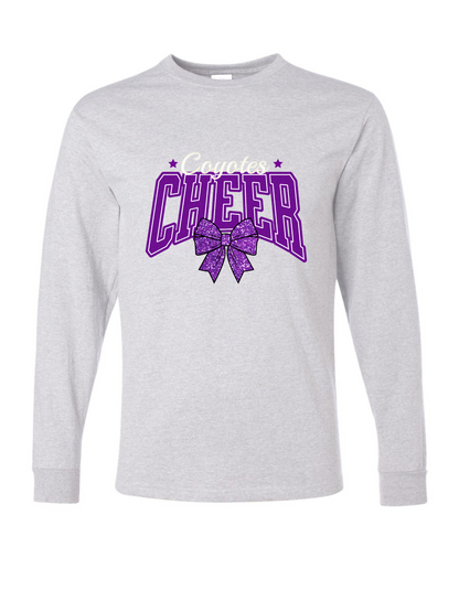 Coyotes Cheer Bow Long Sleeve
