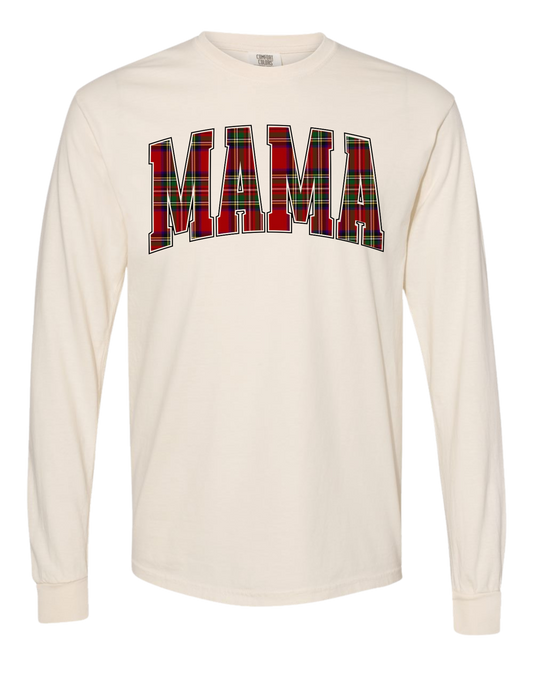 Plaid Mama Long Sleeve