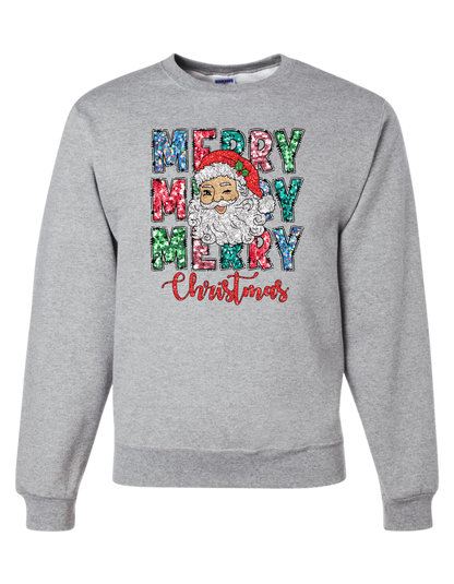 Santa Merry Christmas Crewneck