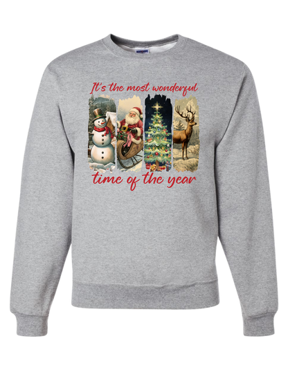 Vintage It's The Most Wonderful Time Crewneck