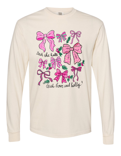 Bows & Holly Long Sleeve