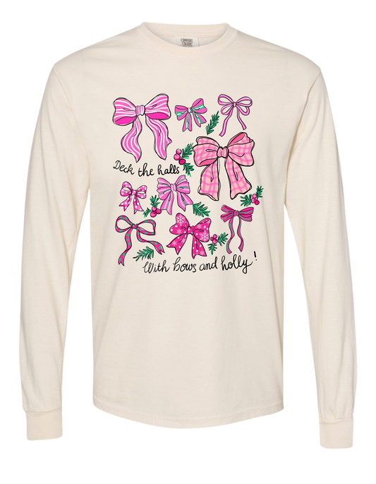 Bows & Holly Long Sleeve