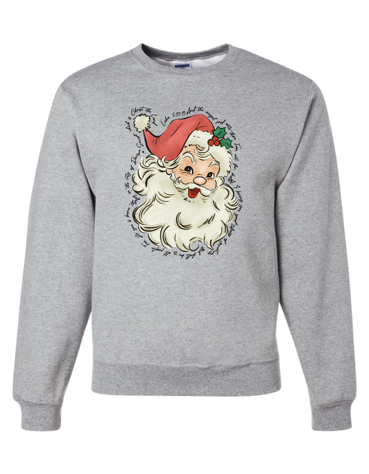 Luke 2:10-11 Santa Crewneck
