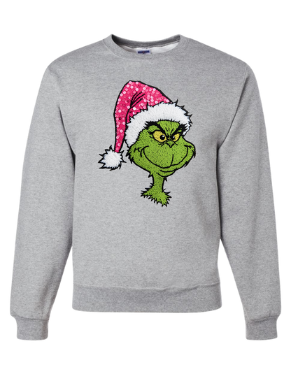 Sparkle Grinch Crewneck