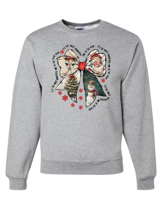 It's the Most Wonderful Time Bow Crewneck
