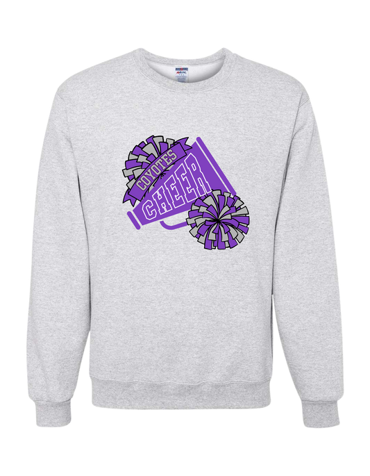 Coyotes Cheer Pom Crewneck