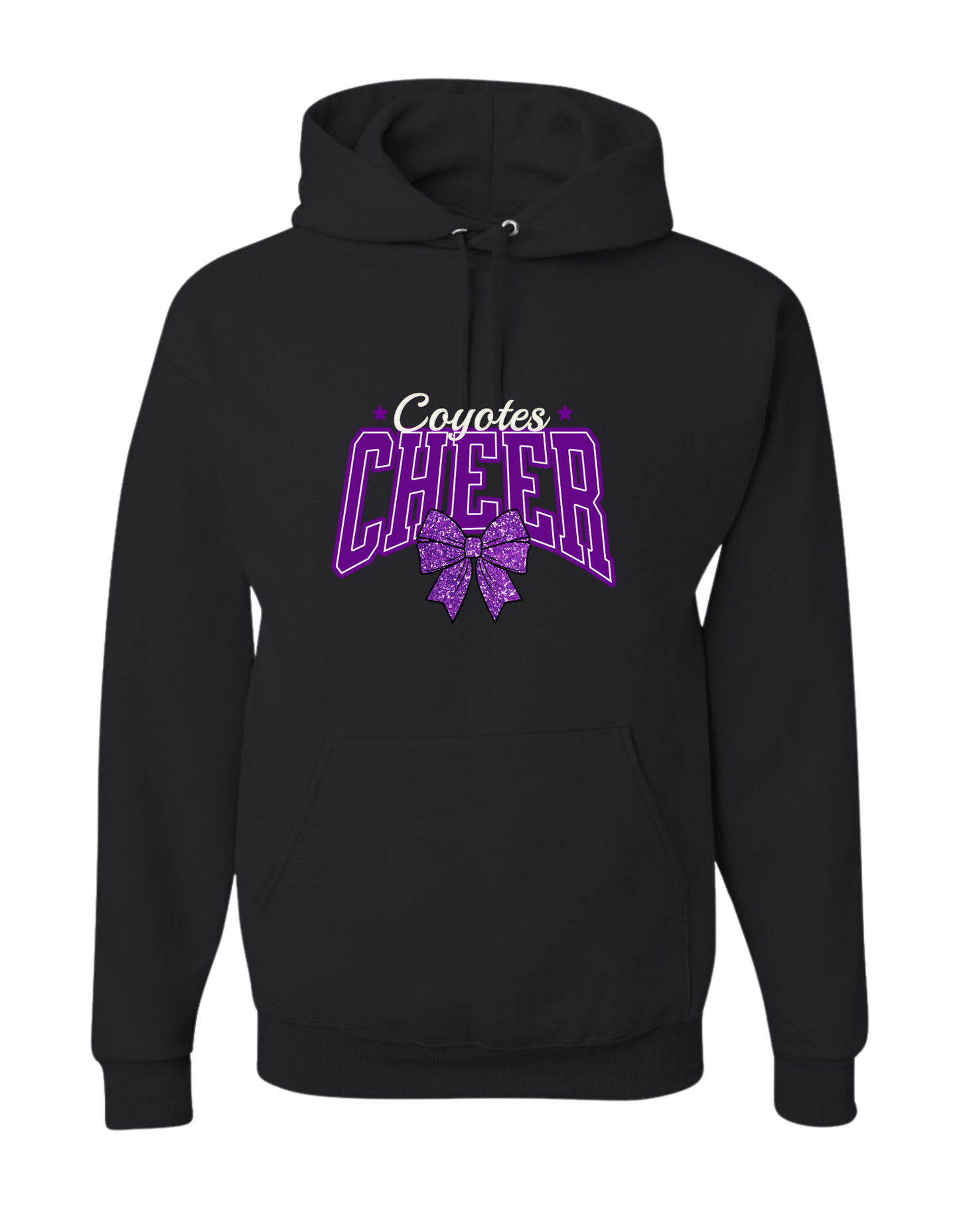 Coyotes Cheer Bow Hoodie
