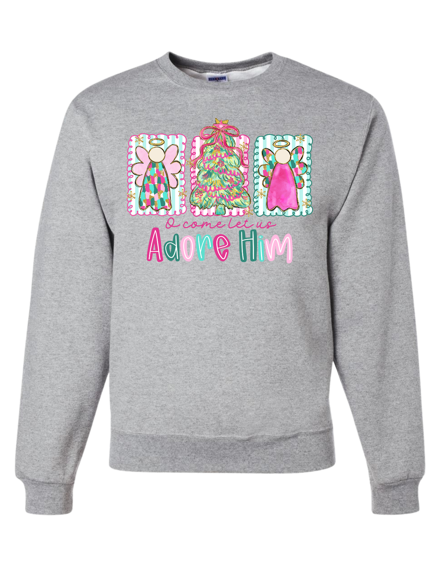 Angels Let Us Adore Him Crewneck