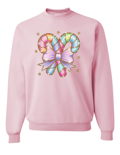 Fun-Filled Candy Cane Crewneck