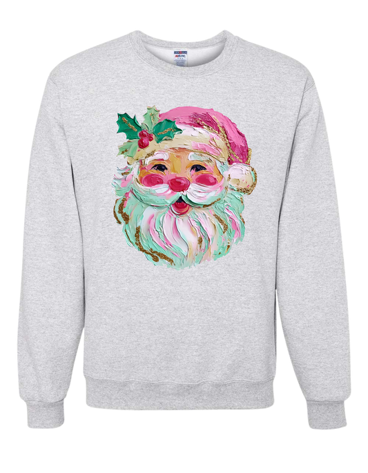 Painted Santa Crewneck