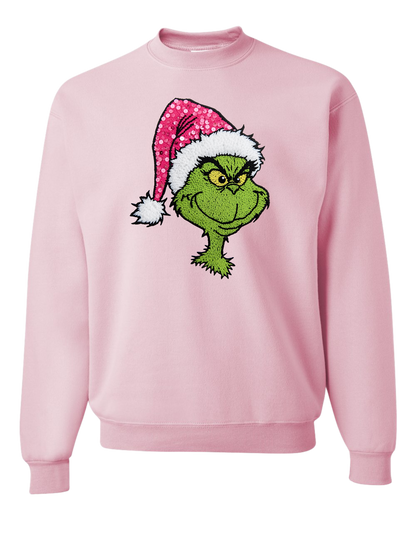 Sparkle Grinch Crewneck