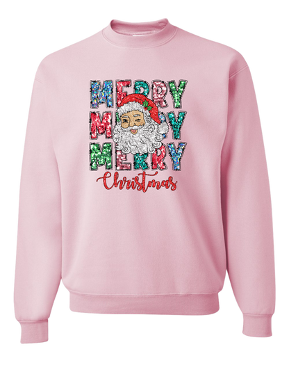 Santa Merry Christmas Crewneck