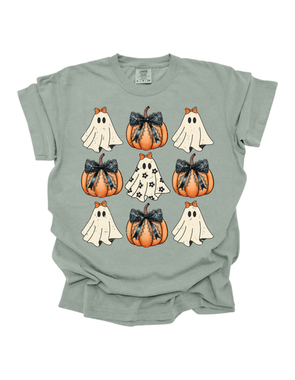Pumpkin-Ghost Coquette Comfort Colors T-Shirt