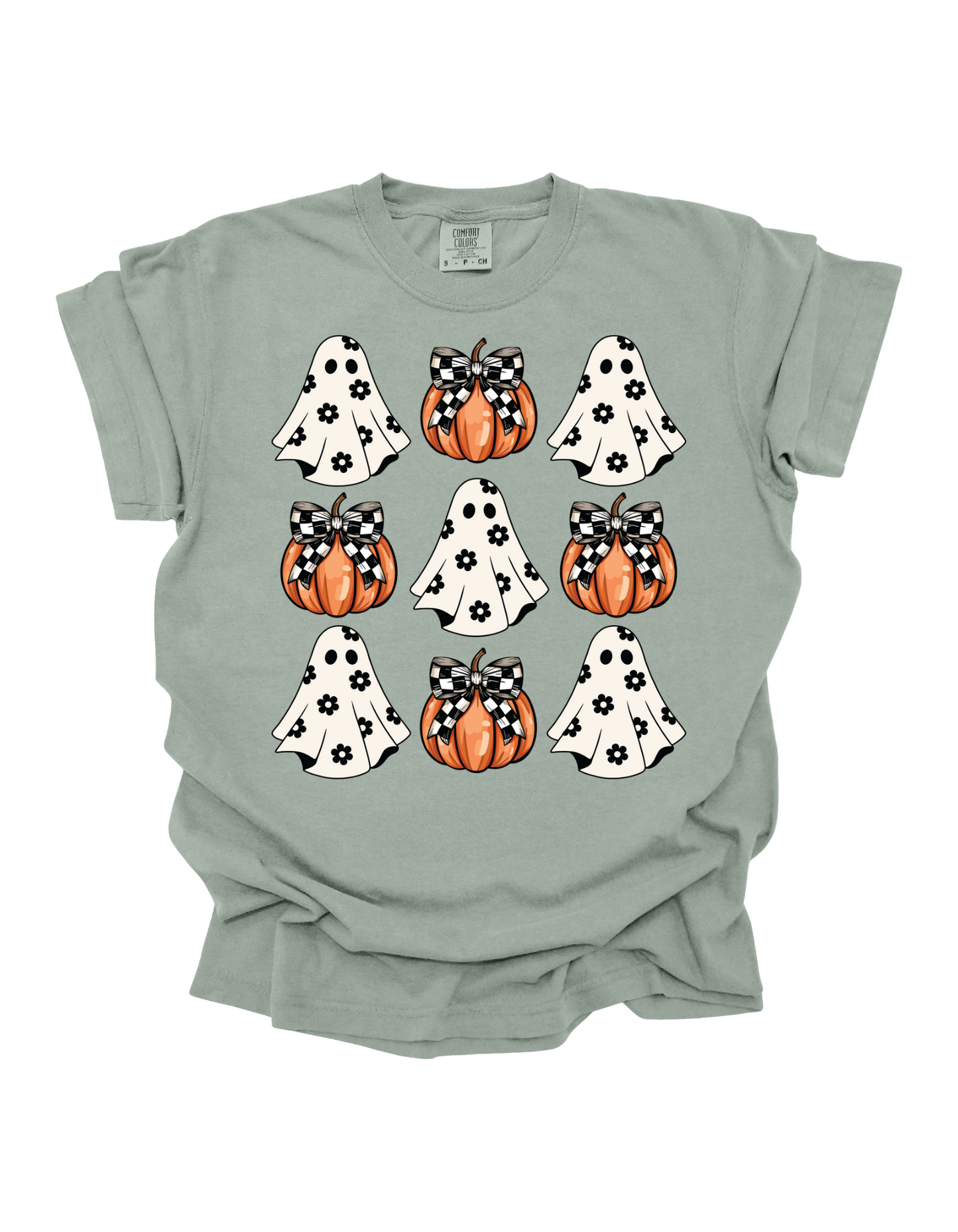 Checkered-Bow Coquette Comfort Colors T-Shirt
