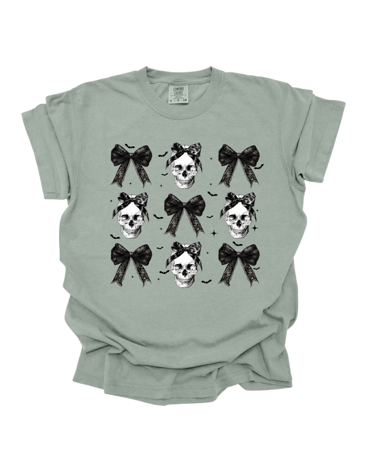 Skull Bow Coquette Comfort Colors T-Shirt