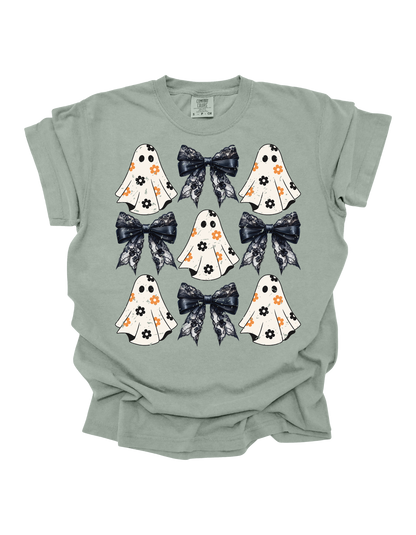 Flowered-Ghost Coquette Comfort Colors T-Shirt