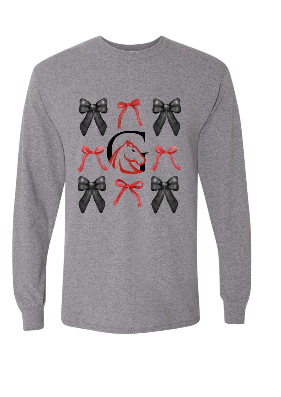 Grace Girls Coquette Bow Long Sleeve