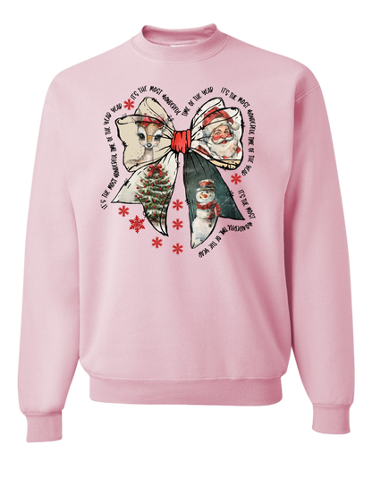 It's the Most Wonderful Time Bow Crewneck