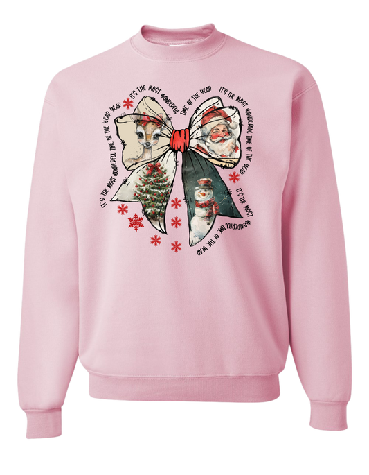 It's the Most Wonderful Time Bow Crewneck