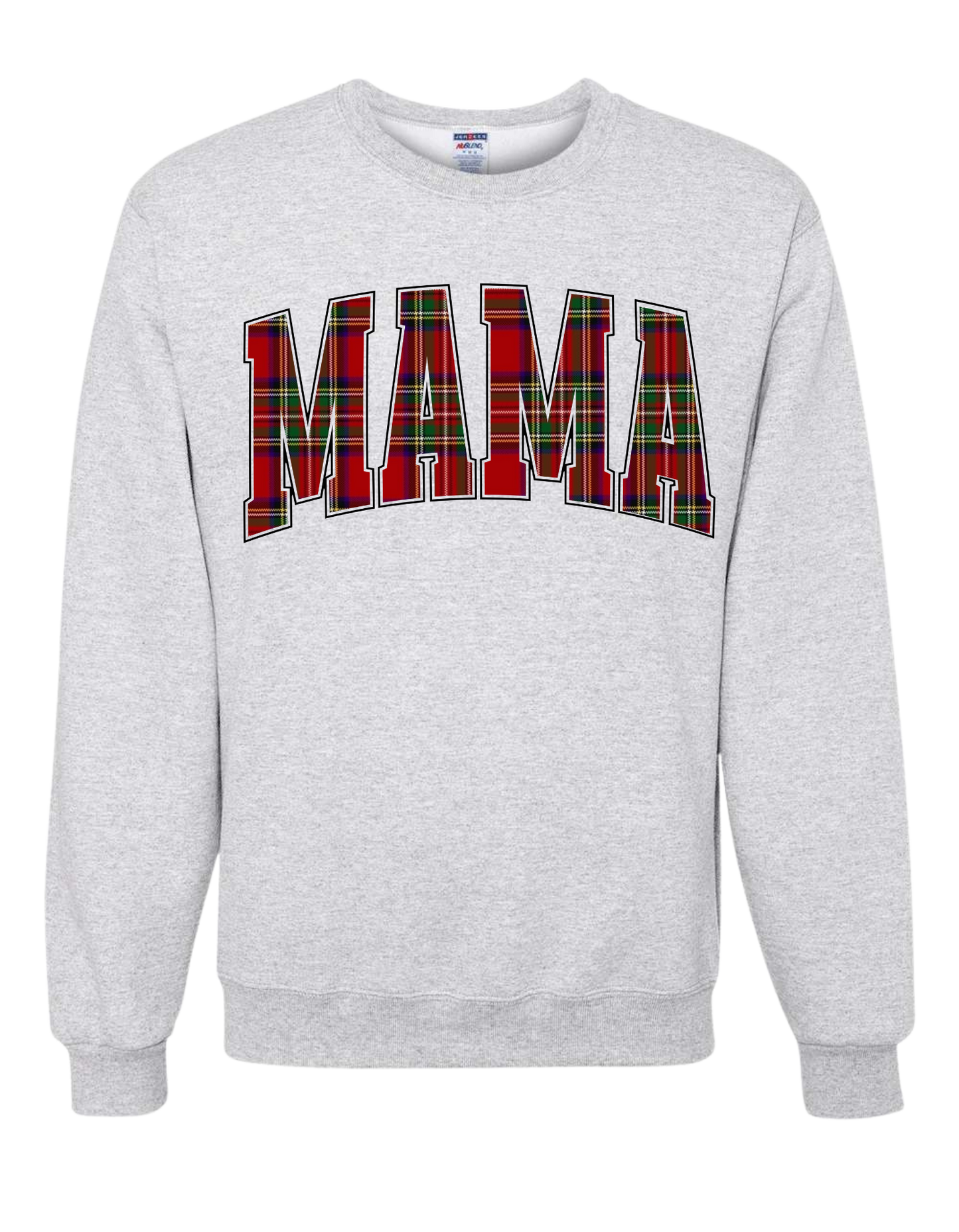 Plaid Mama Crewneck