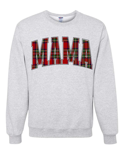 Plaid Mama Crewneck