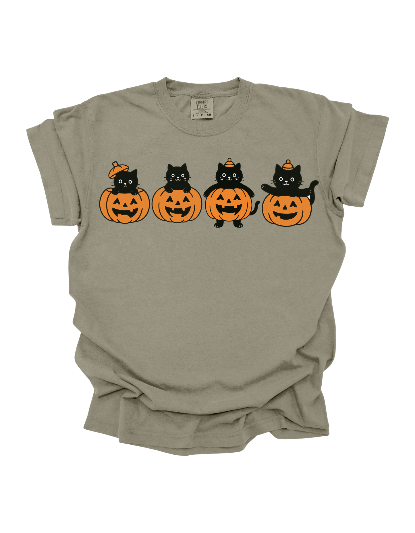 Pumpkin Cats Comfort Colors T-Shirt