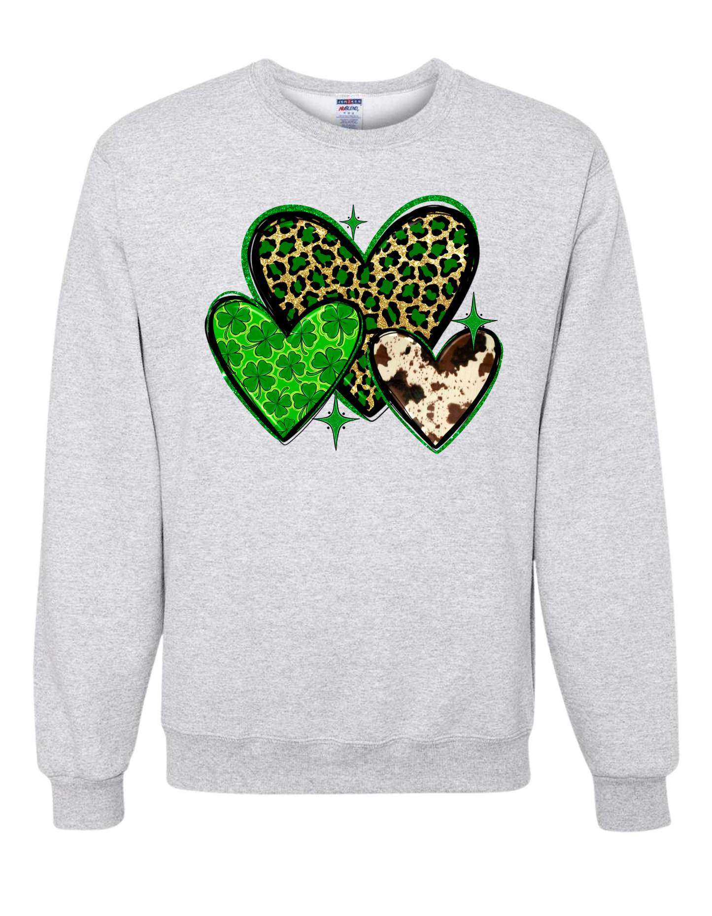 Cheetah Hearts Crewneck