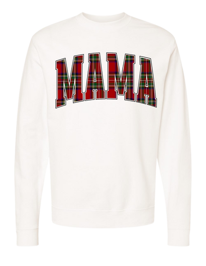 Plaid Mama Crewneck