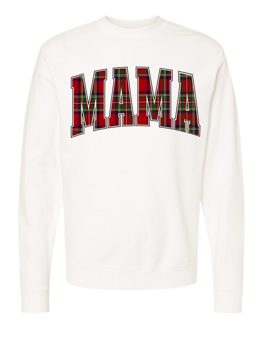 Plaid Mama Crewneck
