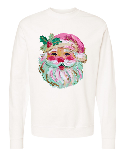Painted Santa Crewneck
