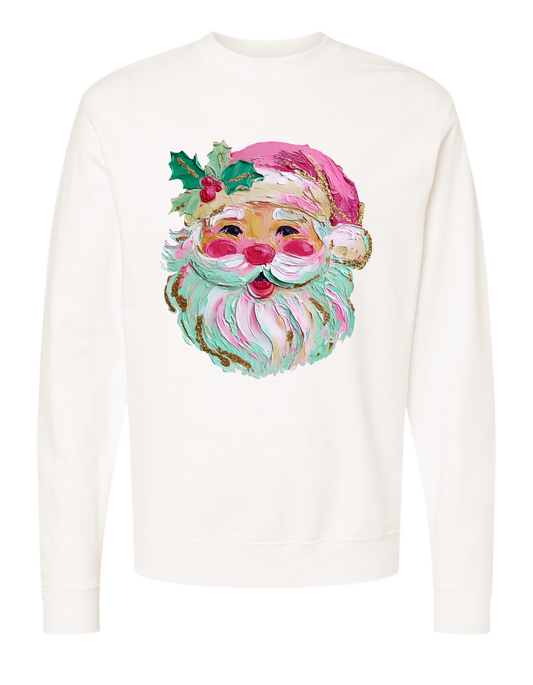 Painted Santa Crewneck